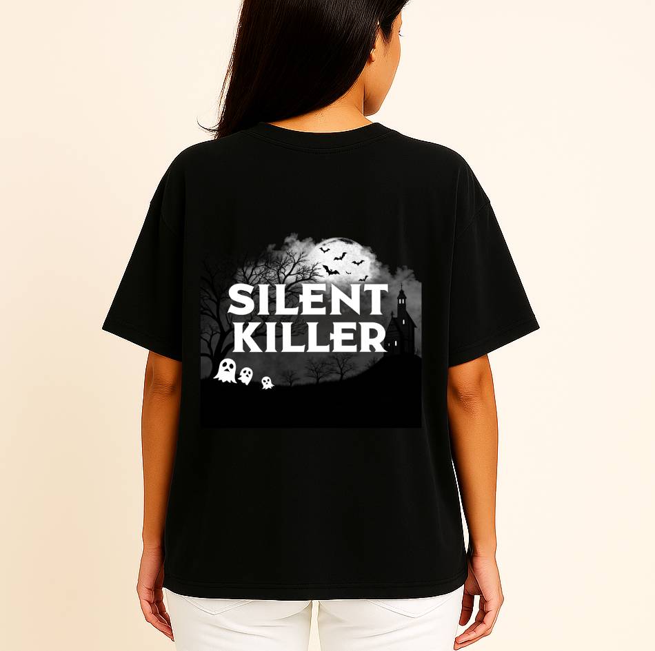 Silent Killer Women Oversized Tshirt