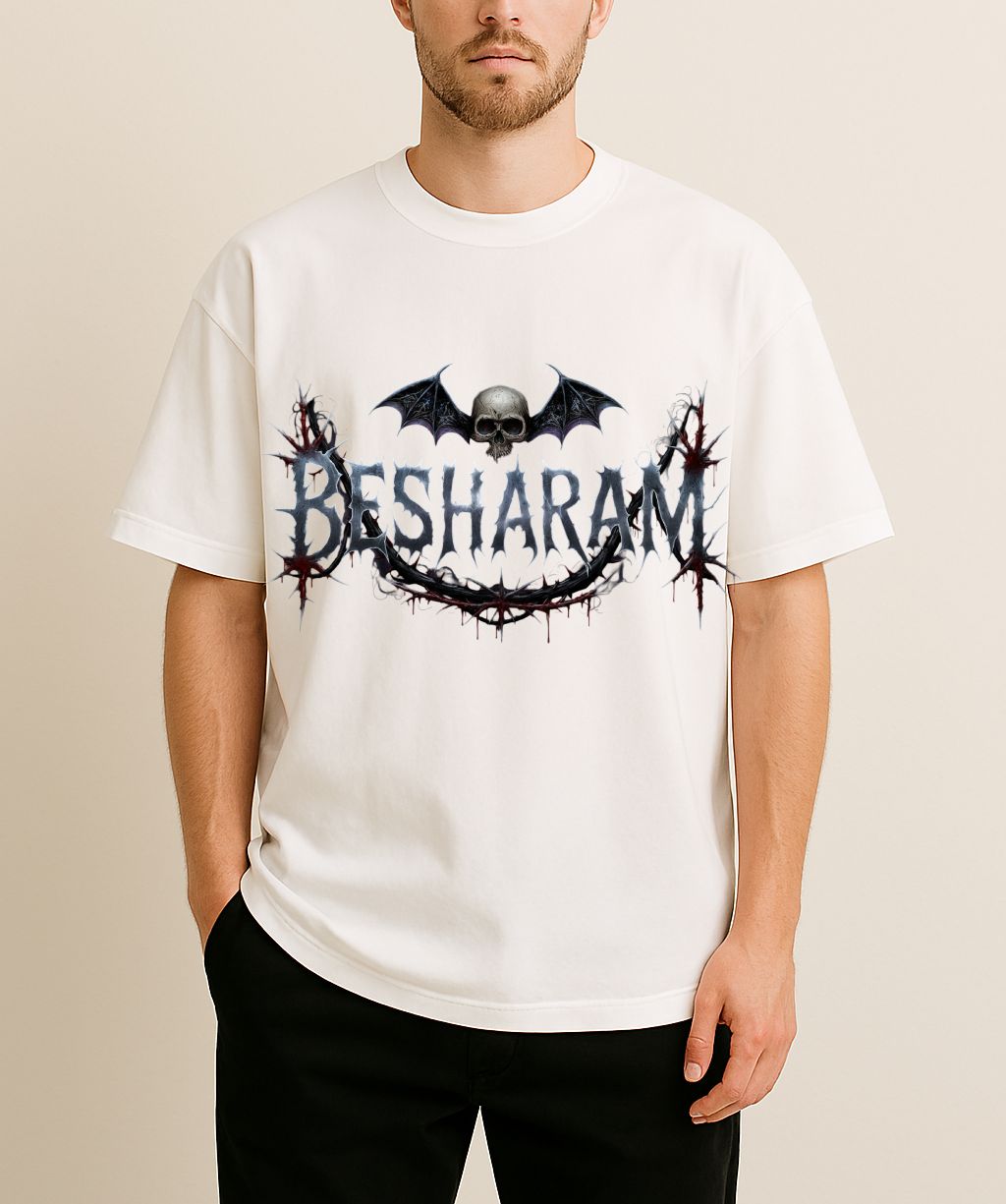 Besharam Men Oversized Tshirt