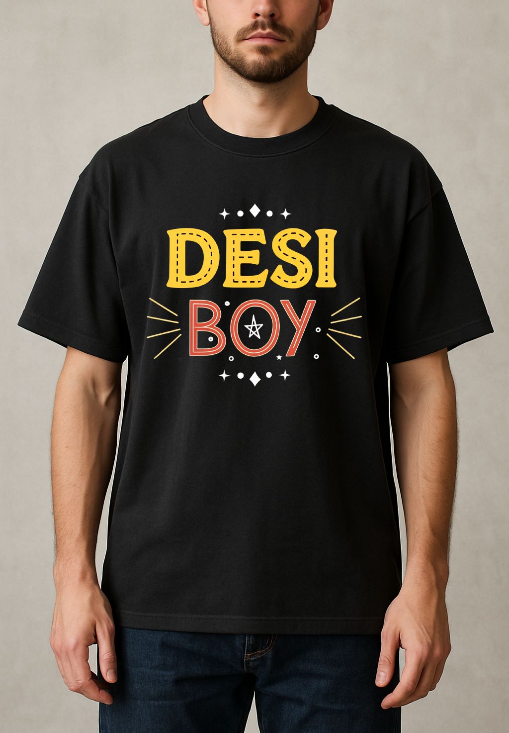 Desi Boy Men Oversized Tshirt
