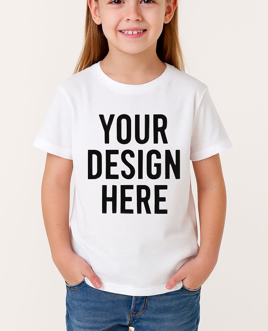 Girl White Custom Tshirt