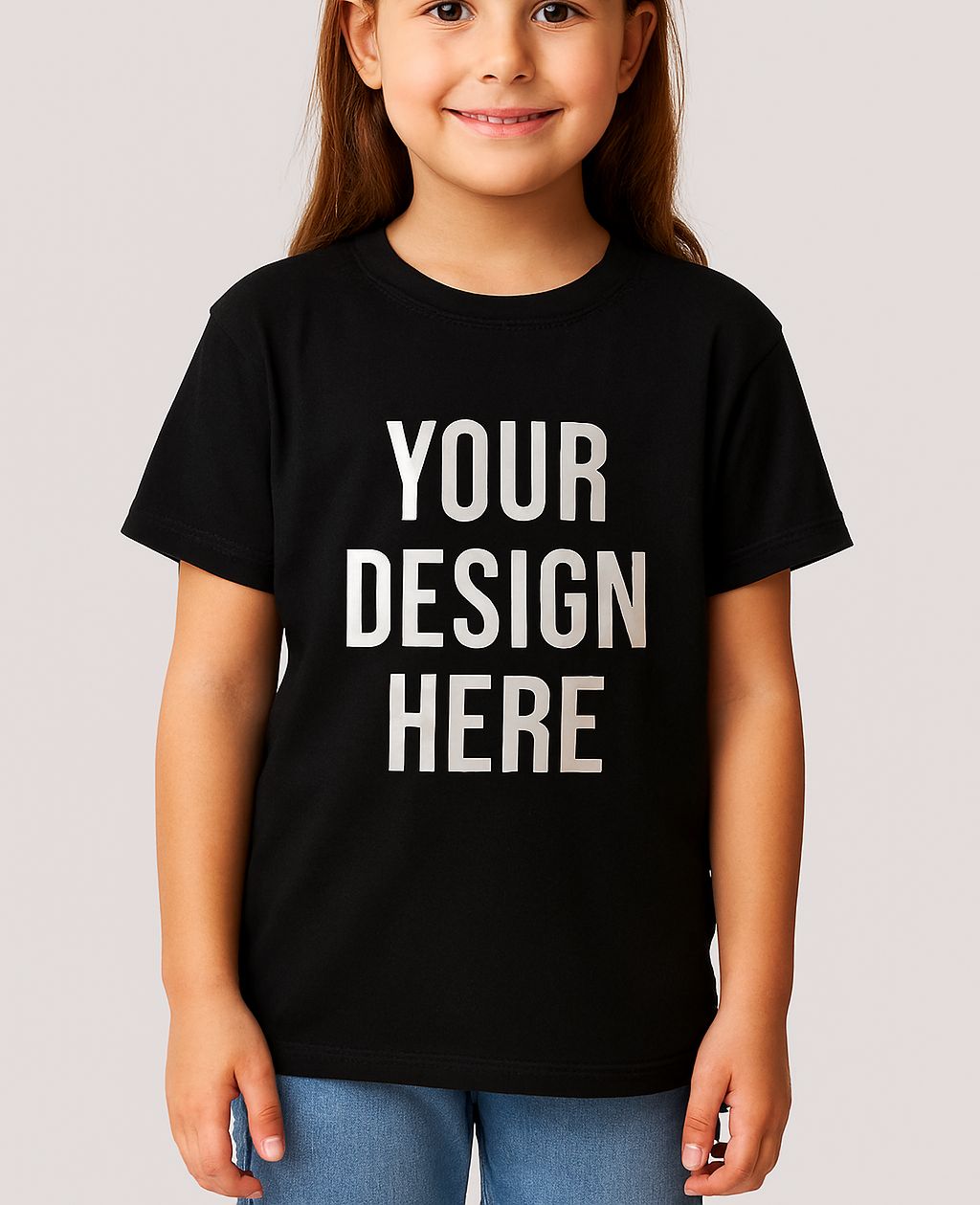 Girl Black Custom Tshirt
