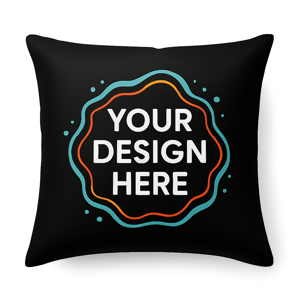 Custom Black Cushion