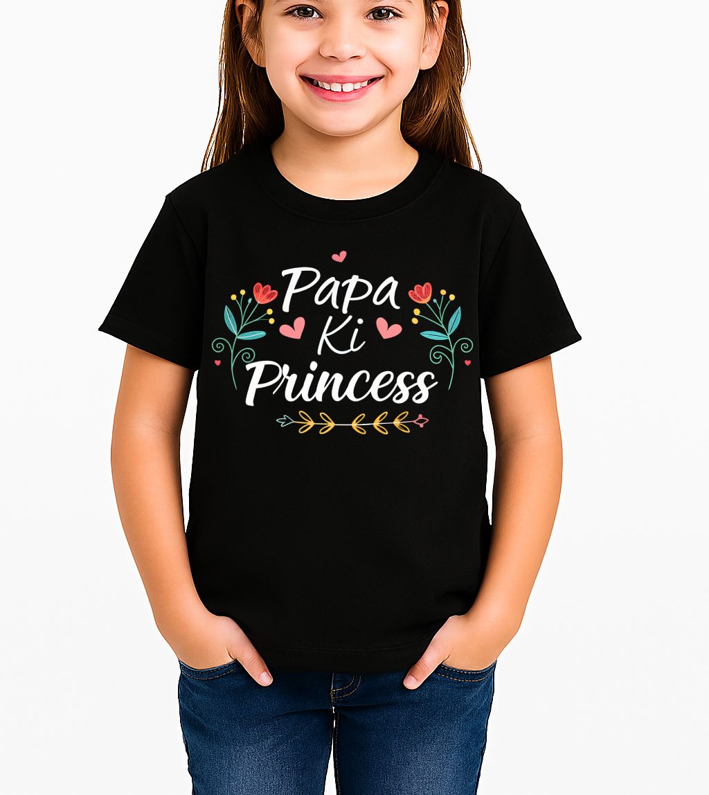 Papa Ki Princess Girl Tshirt