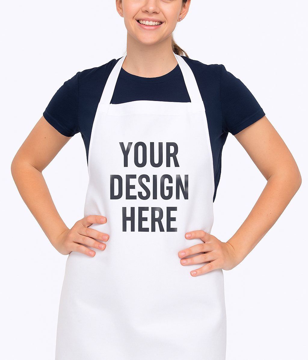 White Custom Apron